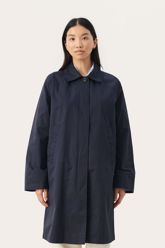 Part Two Ettie Coat - Navy Blue