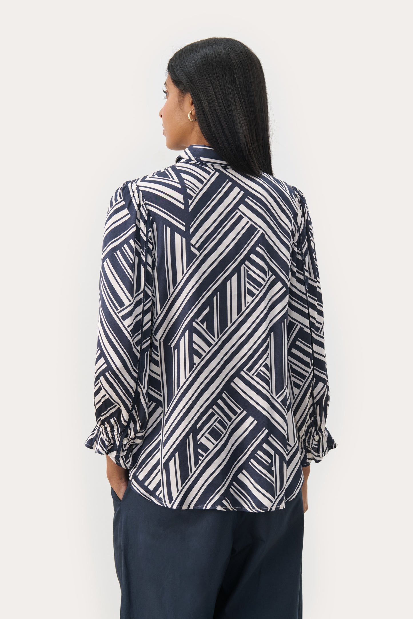 Part Two Nevine Blouse - After Midnight Graphic