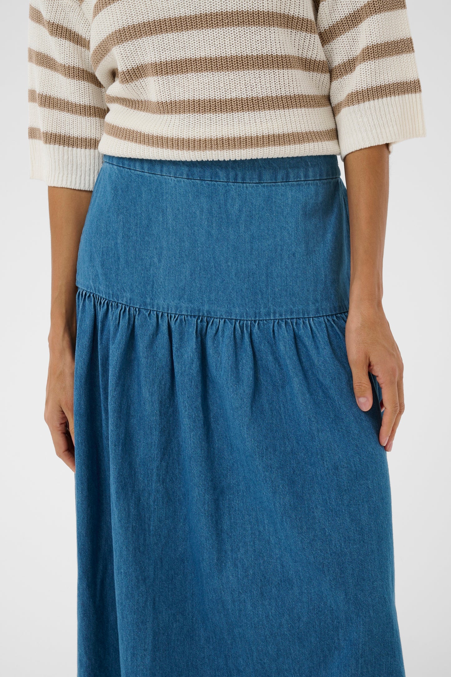 Part Two Nellia Skirt - Medium Blue Denim