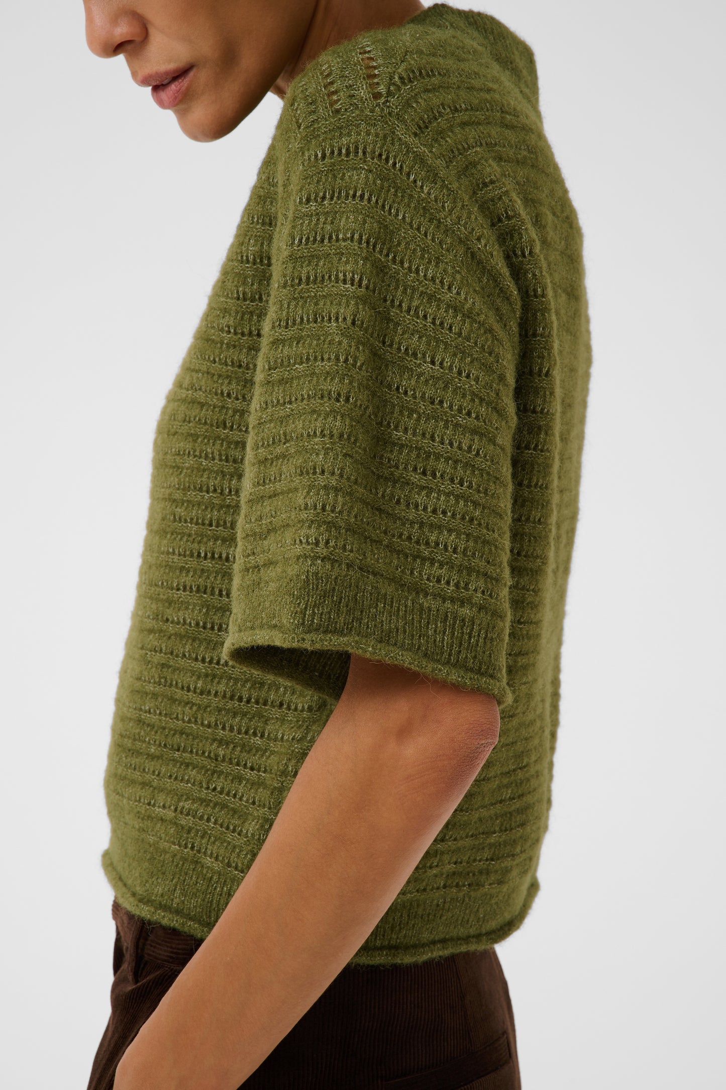 Part Two Cerys Pullover - Green Melange
