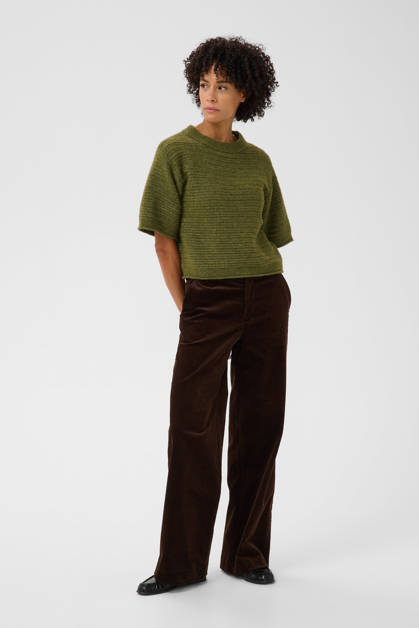 Part Two Cerys Pullover - Green Melange