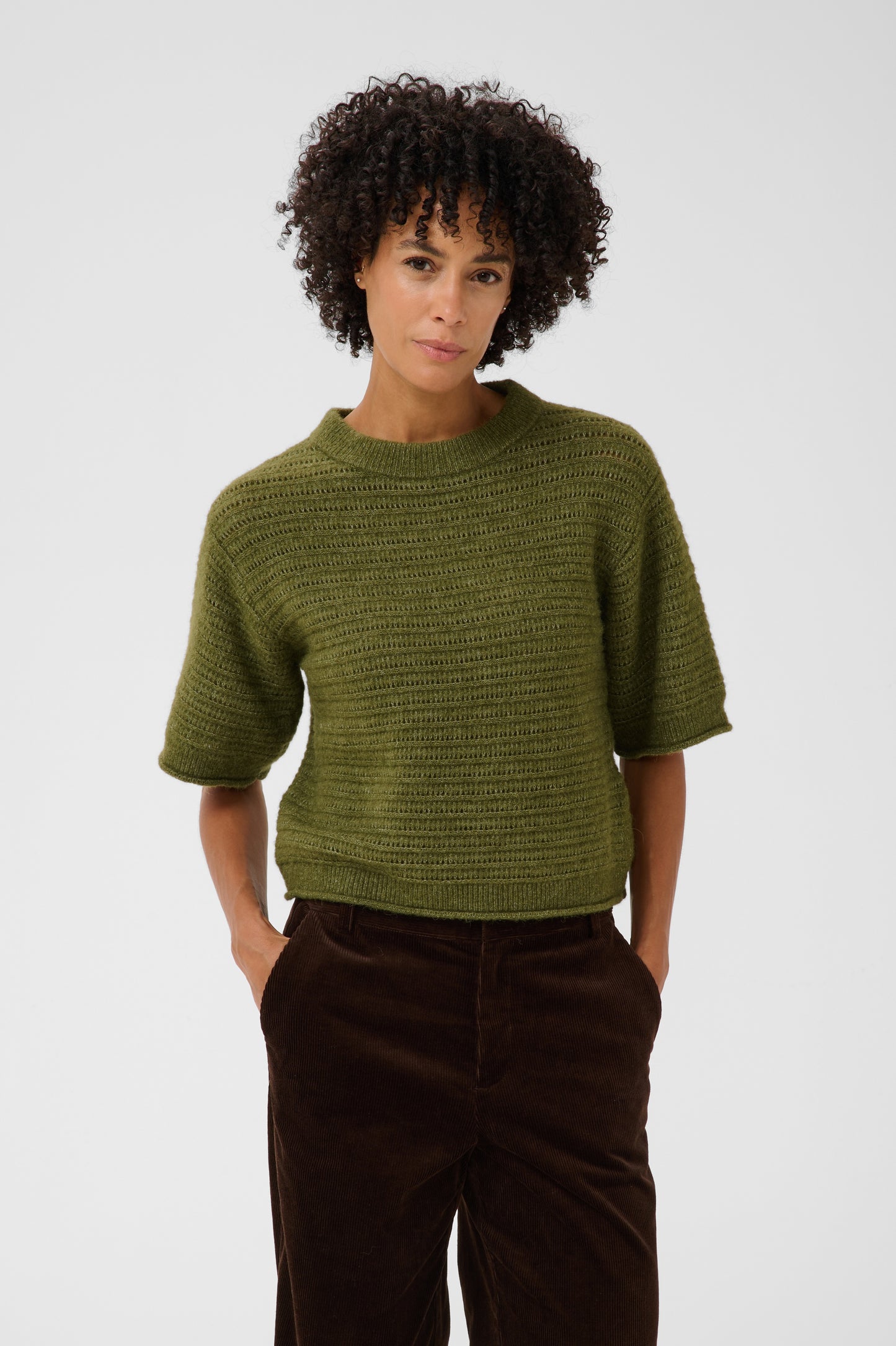 Part Two Cerys Pullover - Green Melange
