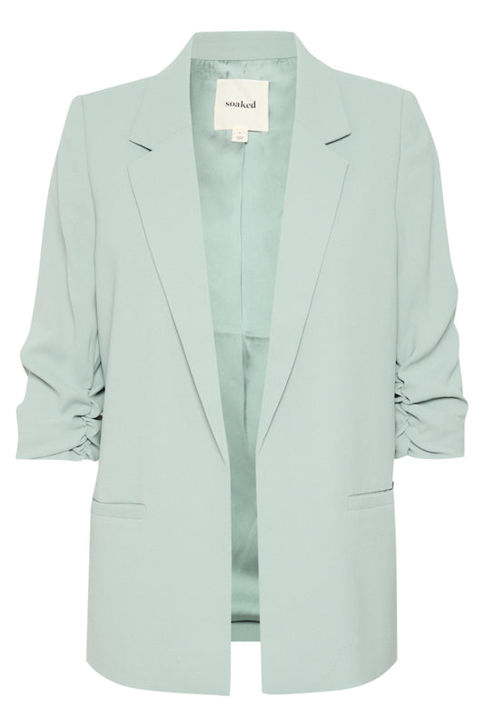 Soaked in Luxury Shirley Blazer - Silver Blue