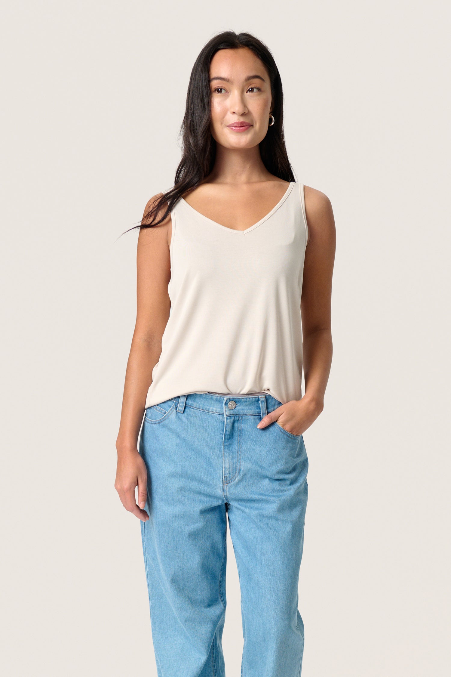 Soaked in Luxury Columbine Tank - ancient-scroll