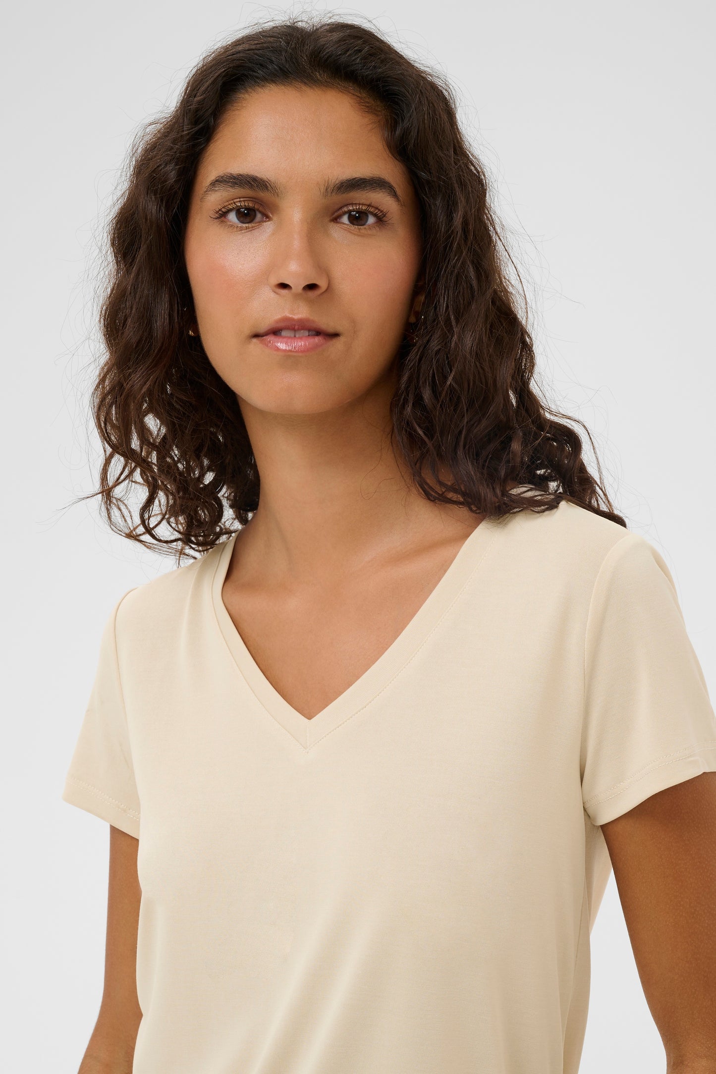 Soaked in Luxury Columbine V Neck T-Shirt