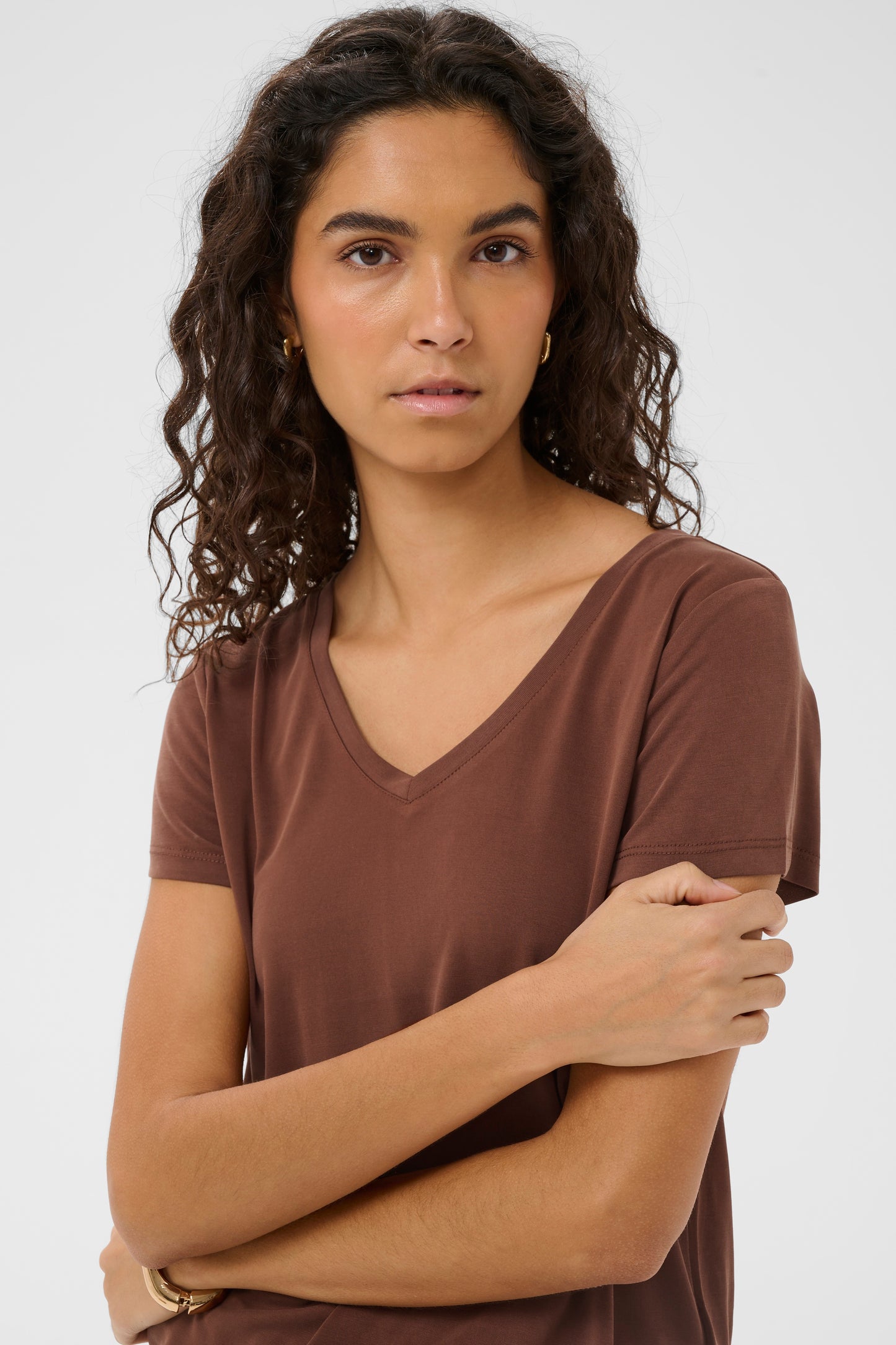 Soaked in Luxury Columbine V Neck T-Shirt