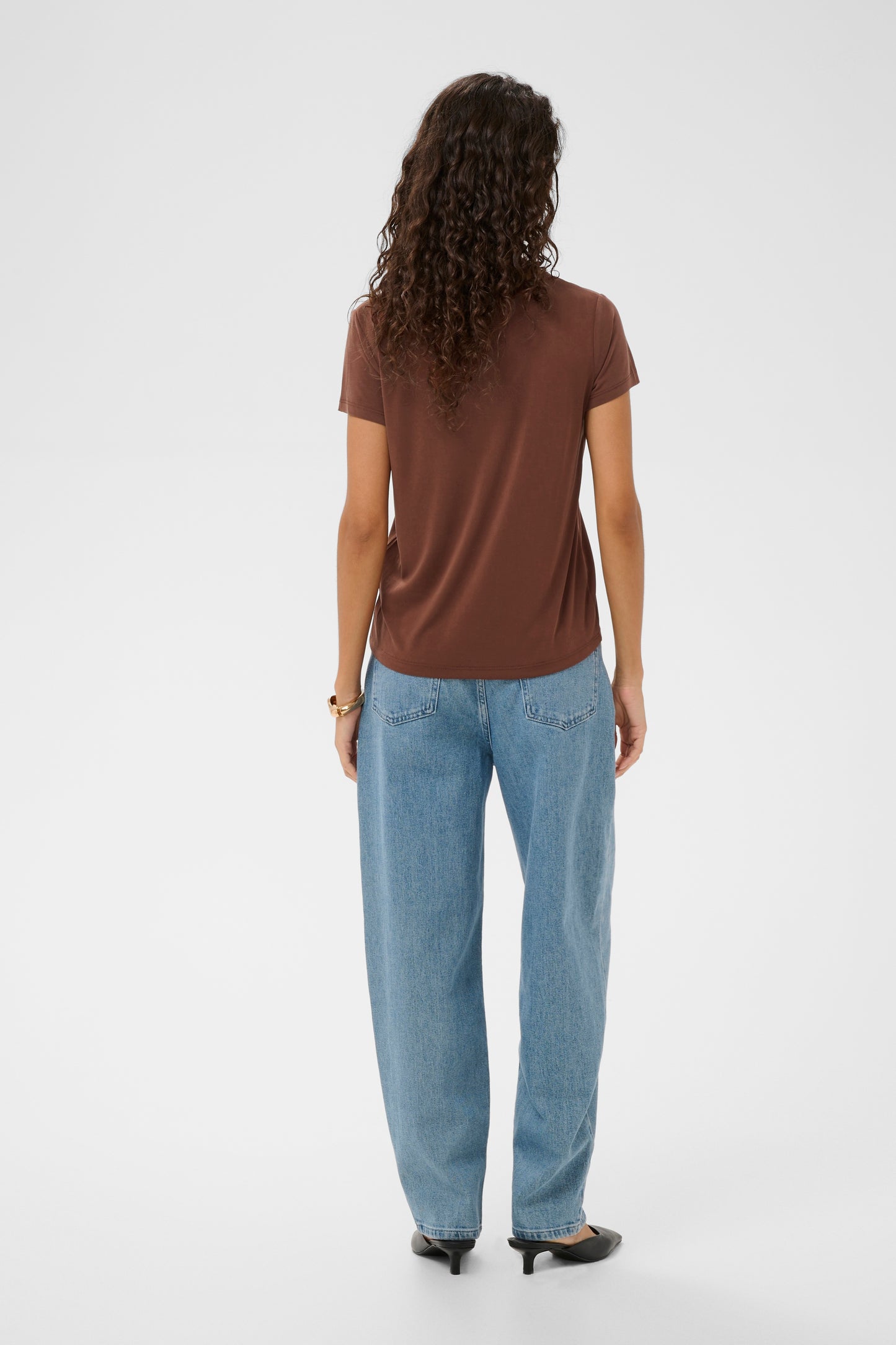 Soaked in Luxury Columbine V Neck T-Shirt