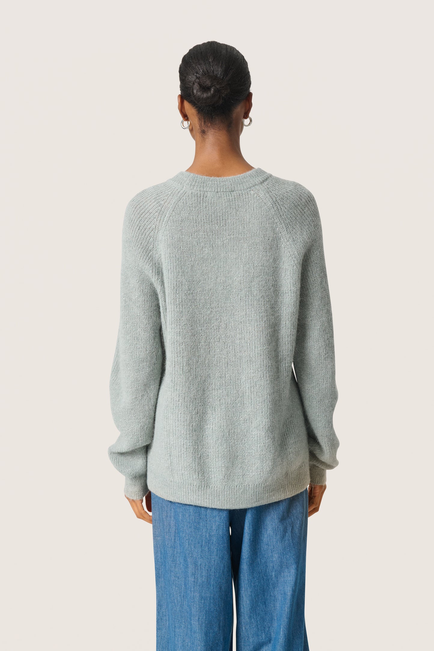 Soaked In Luxury Tuesday Raglan Pullover - Silver Blue