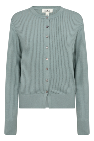 Soaked In Luxury Spina Cardigan - Silver Blue