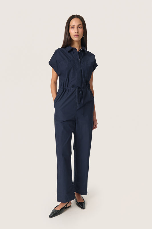 Soaked In Luxury Oleane Jumpsuit - Midnight Sky