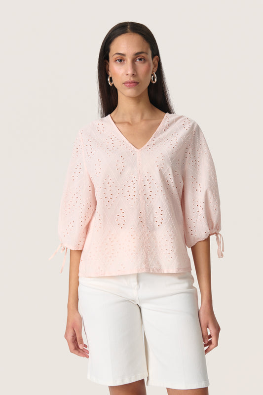 Soaked In Luxury Joella Blouse - Peach Whip