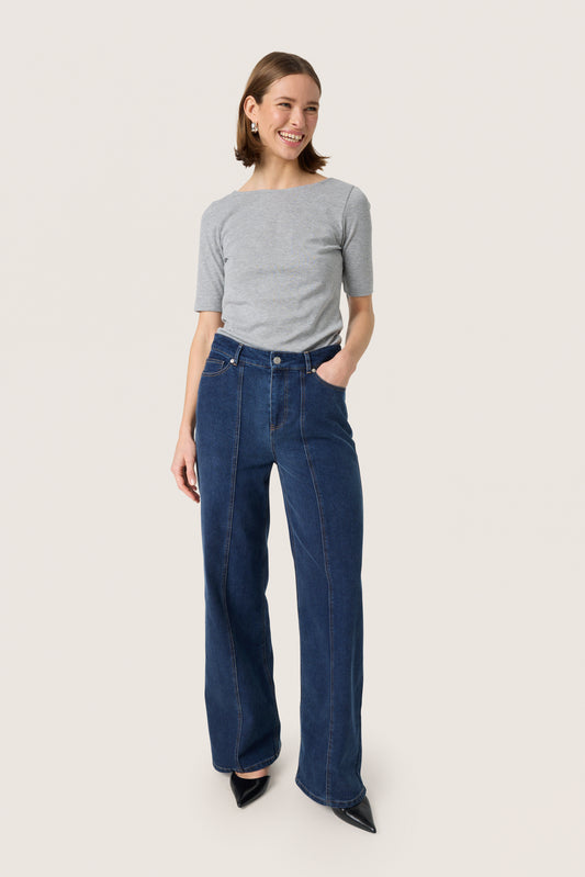 Soaked In Luxury Calianna Jeans - Dark Blue - xs