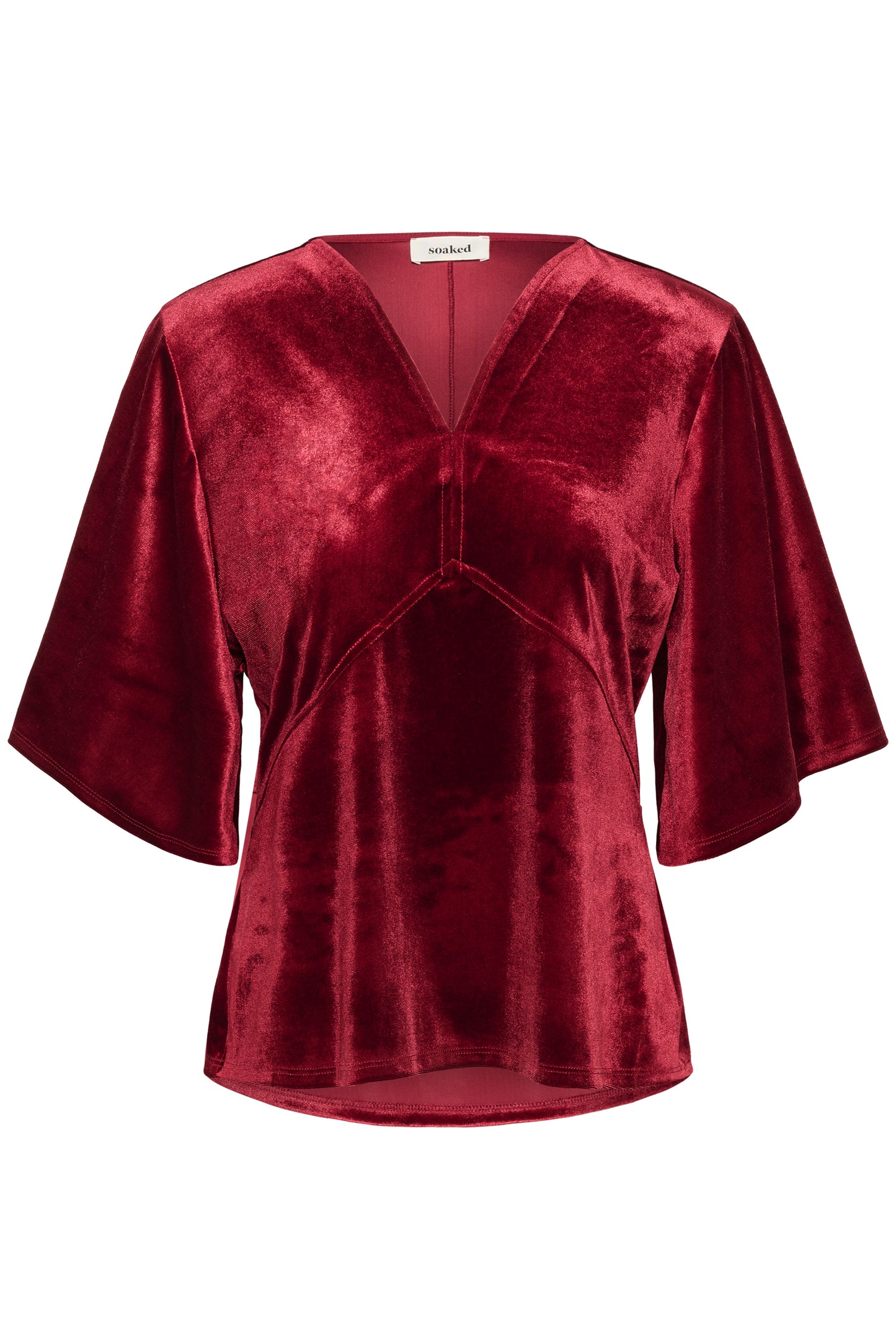 Soaked In Luxury Velera Blouse - Winetasting - xs