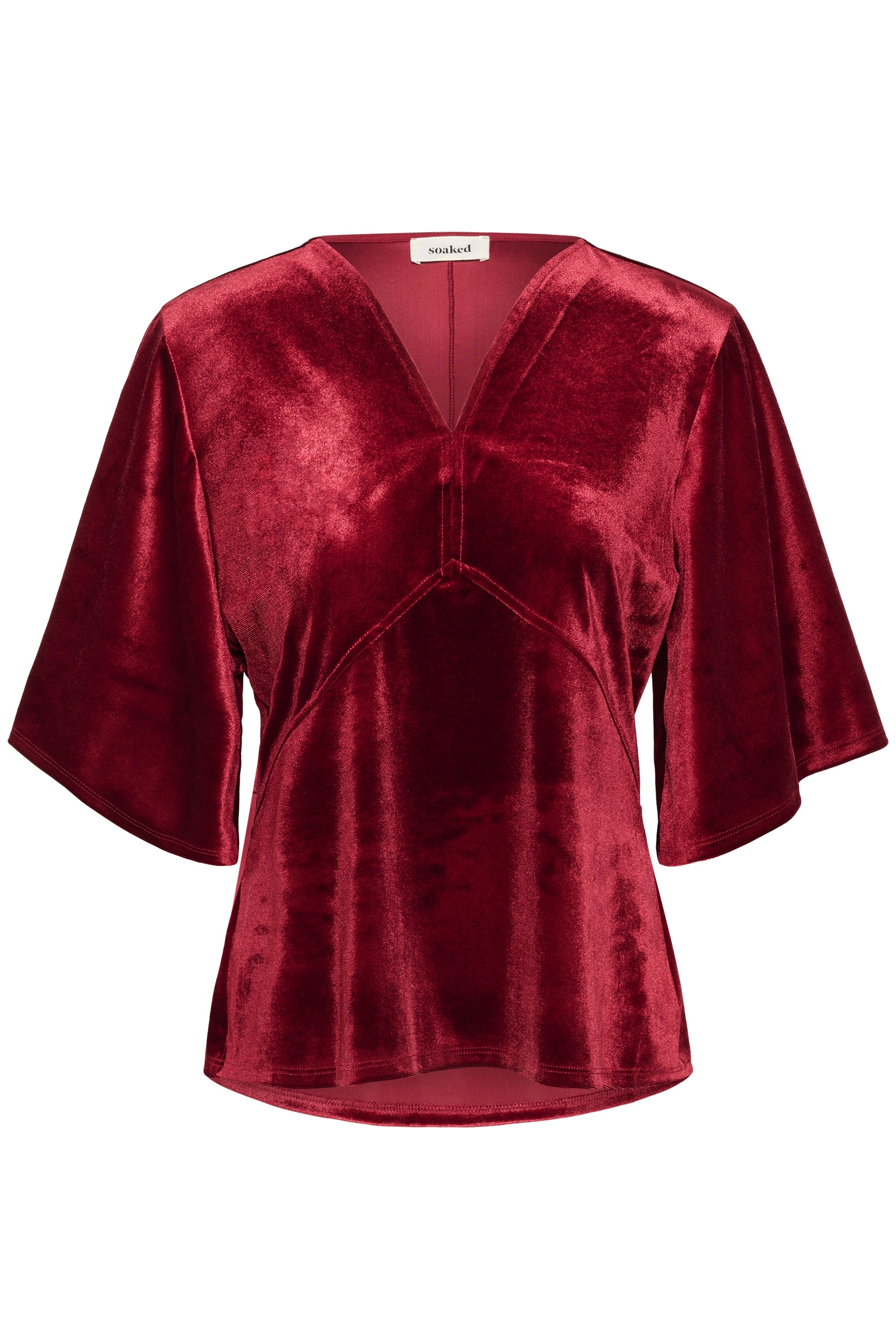 Soaked In Luxury Velera Blouse - Winetasting - xs