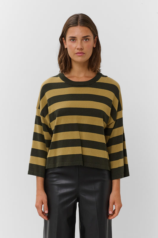 Soaked In Luxury Spina Boxy Pullover - Rosin and Fennel