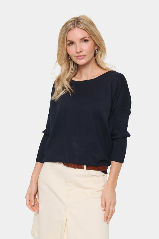 Saint Tropez Mila Round Neck Pullover