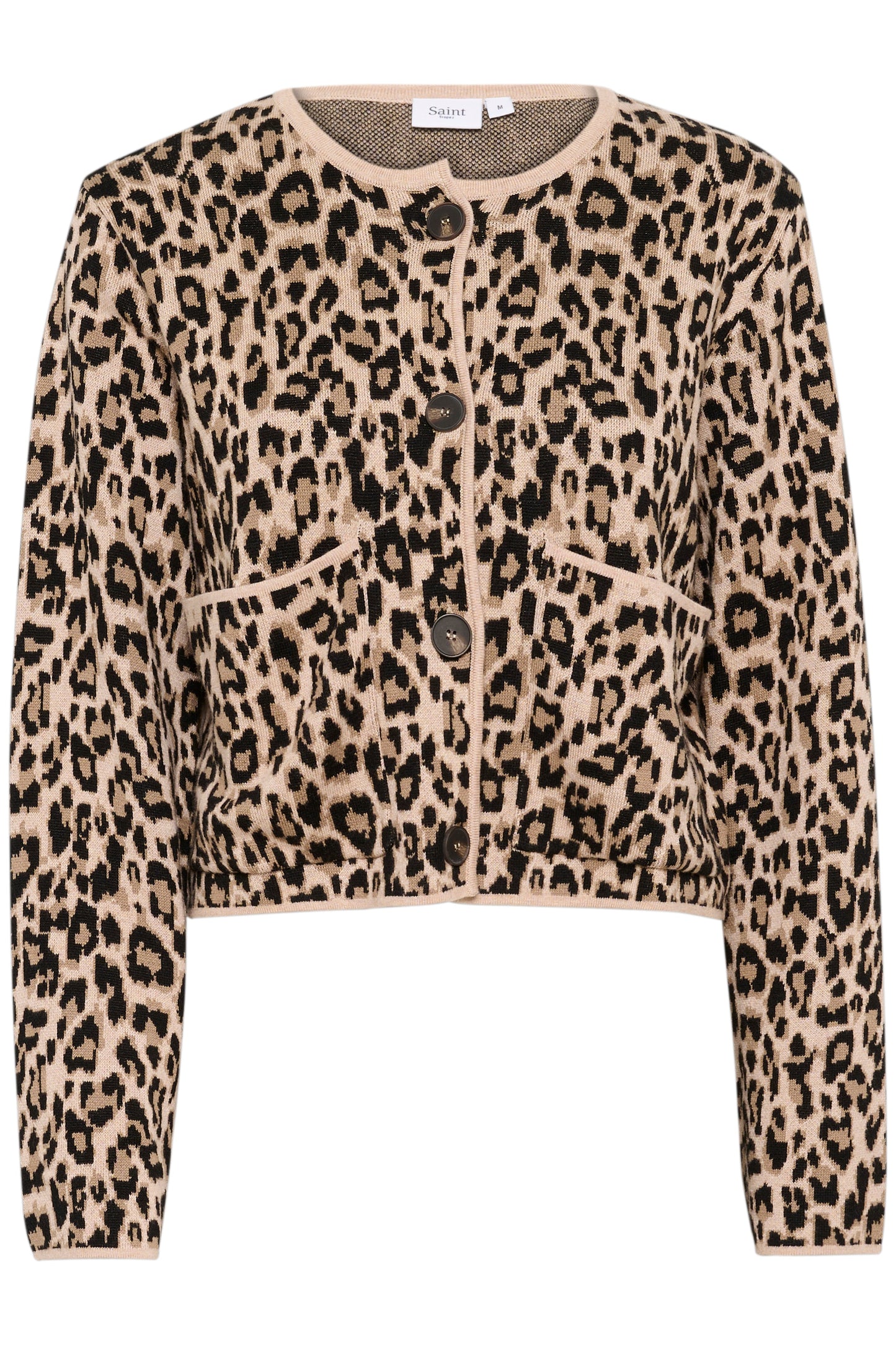 Saint Tropez Lydia Cardigan - Black Leopard