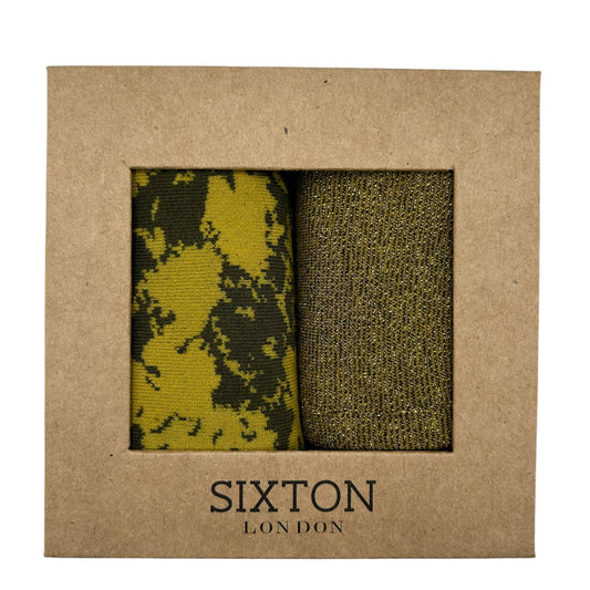 Sixton Oslo & Tokyo olive sock box duo