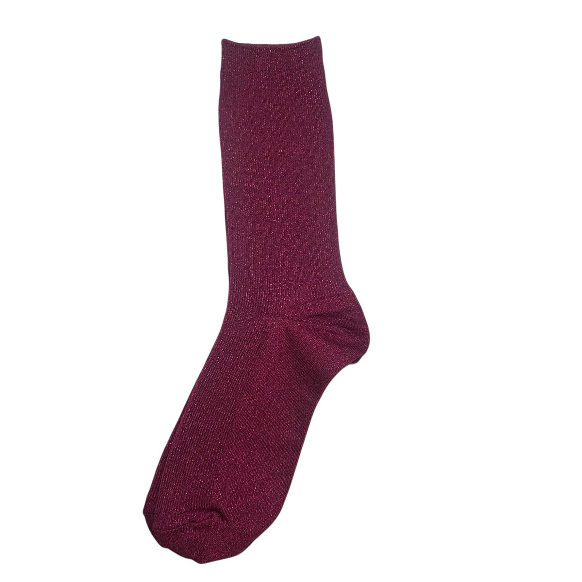 Vegas sparkle single socks: Dark Pink