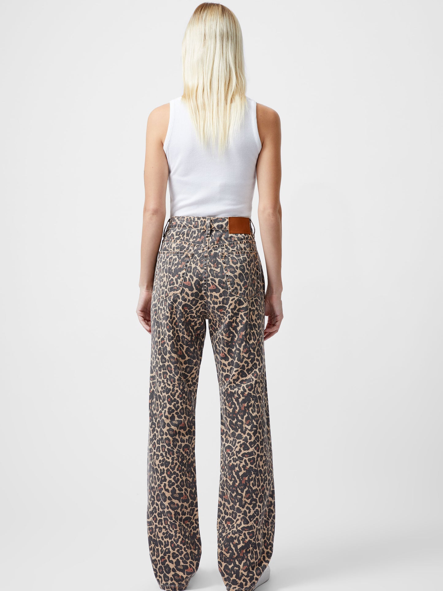 French Connection Charlie Printed Straight Jean - Leopard