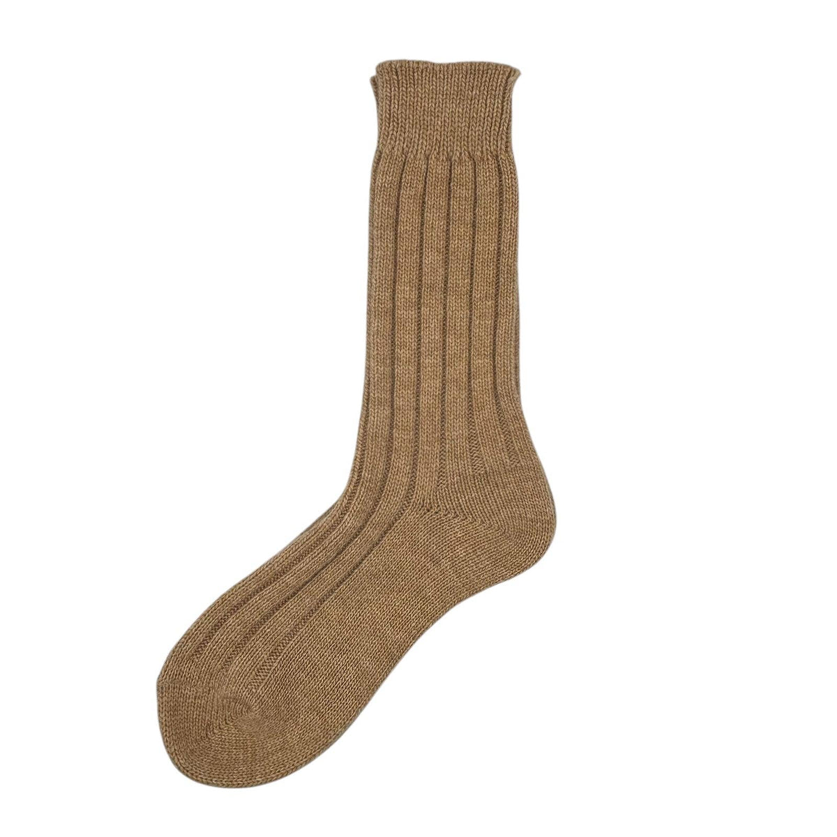Sofia cashmere-blend pair of socks: Rust
