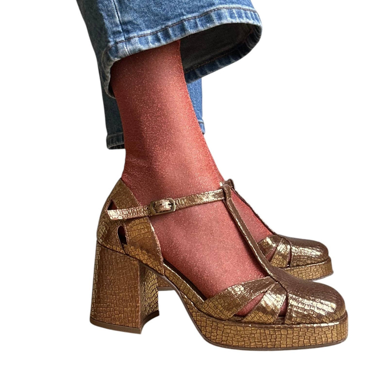 Rio single socks : Gold