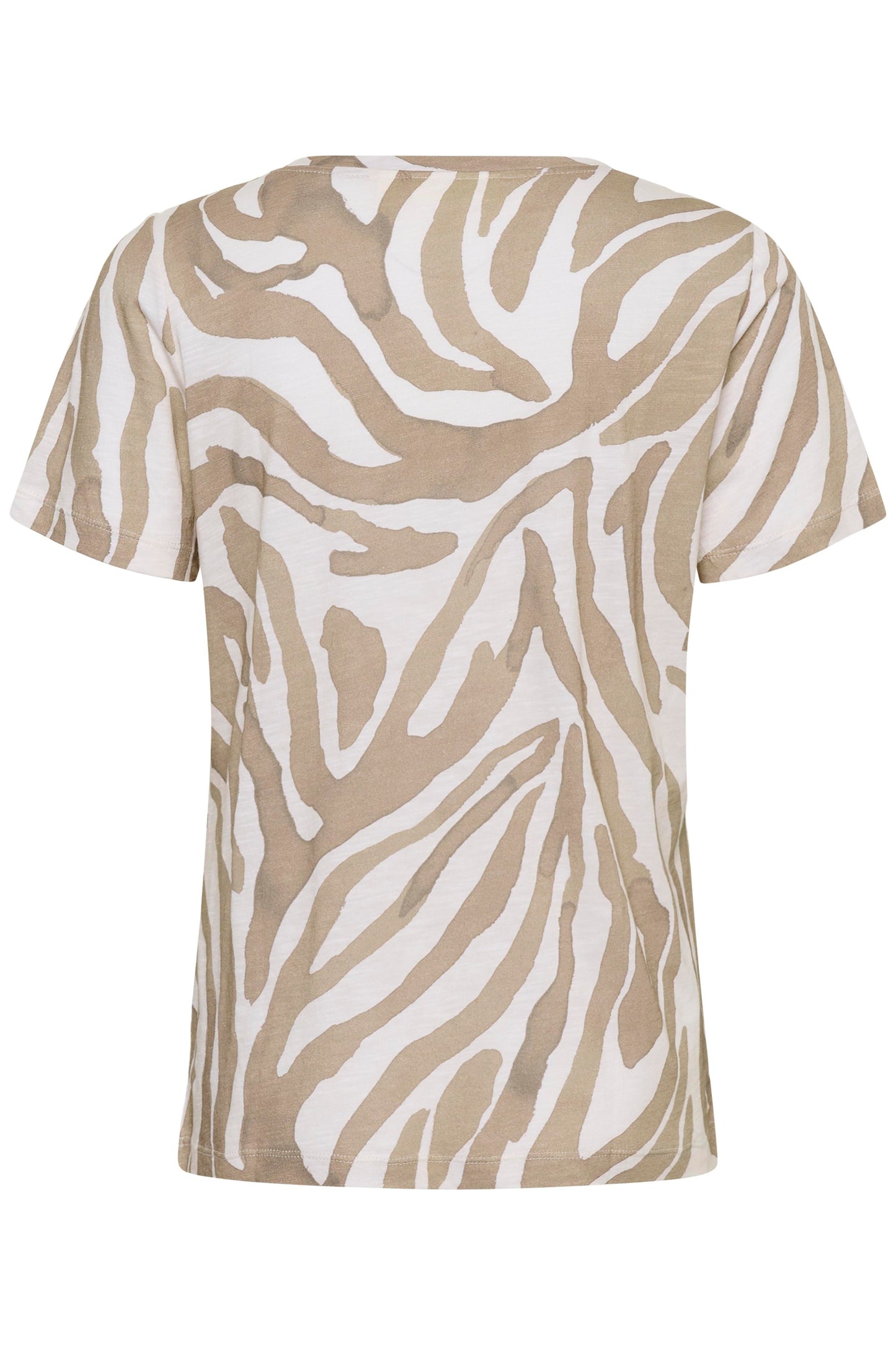 InWear Alma Print T-Shirt Neutral Zebra womens top