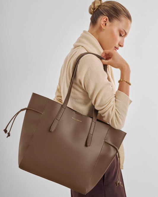 Katie Loxton Ashley Tote Bag in Mink with a timeless structured design.