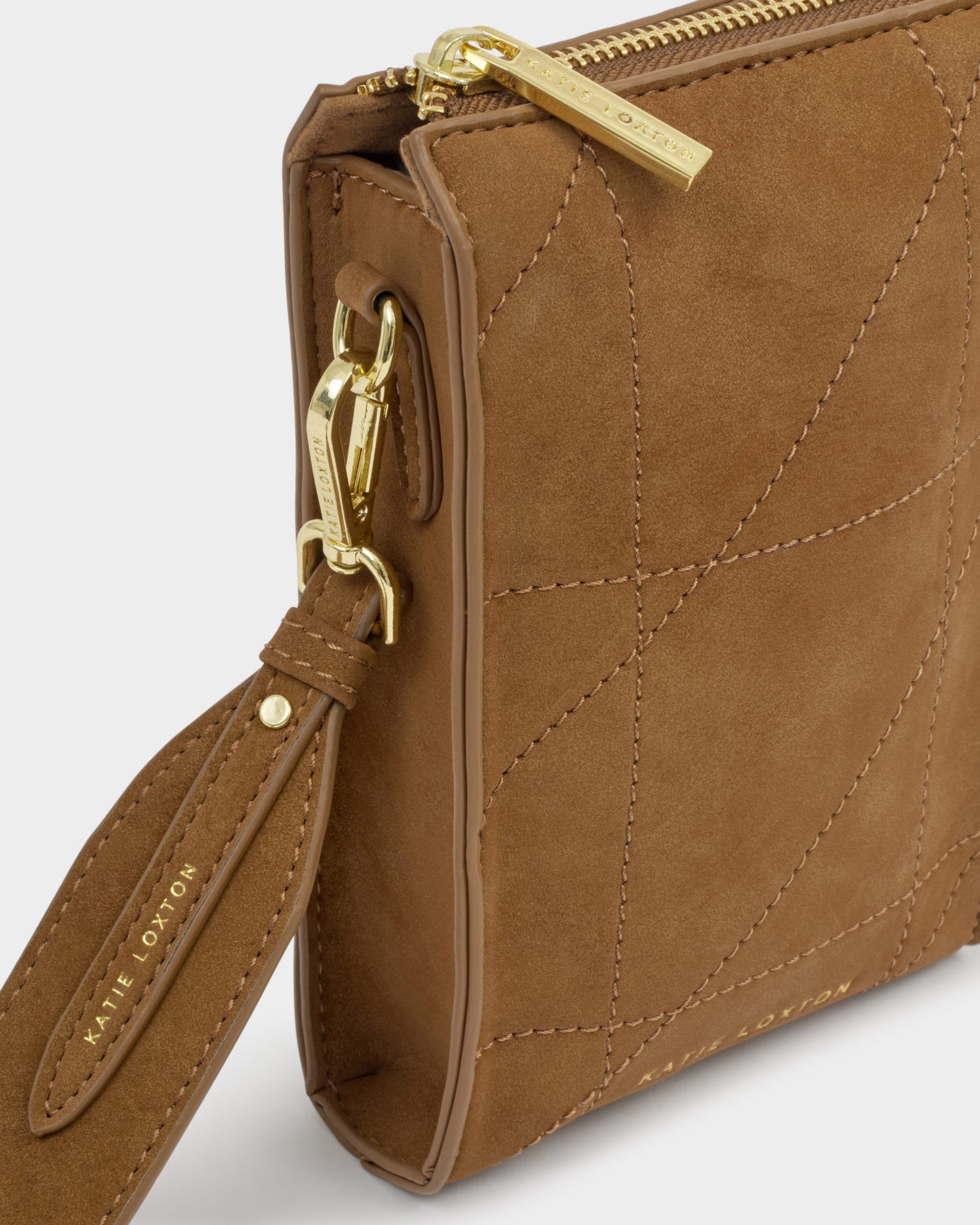Avery Slim Cross body bag in caramel