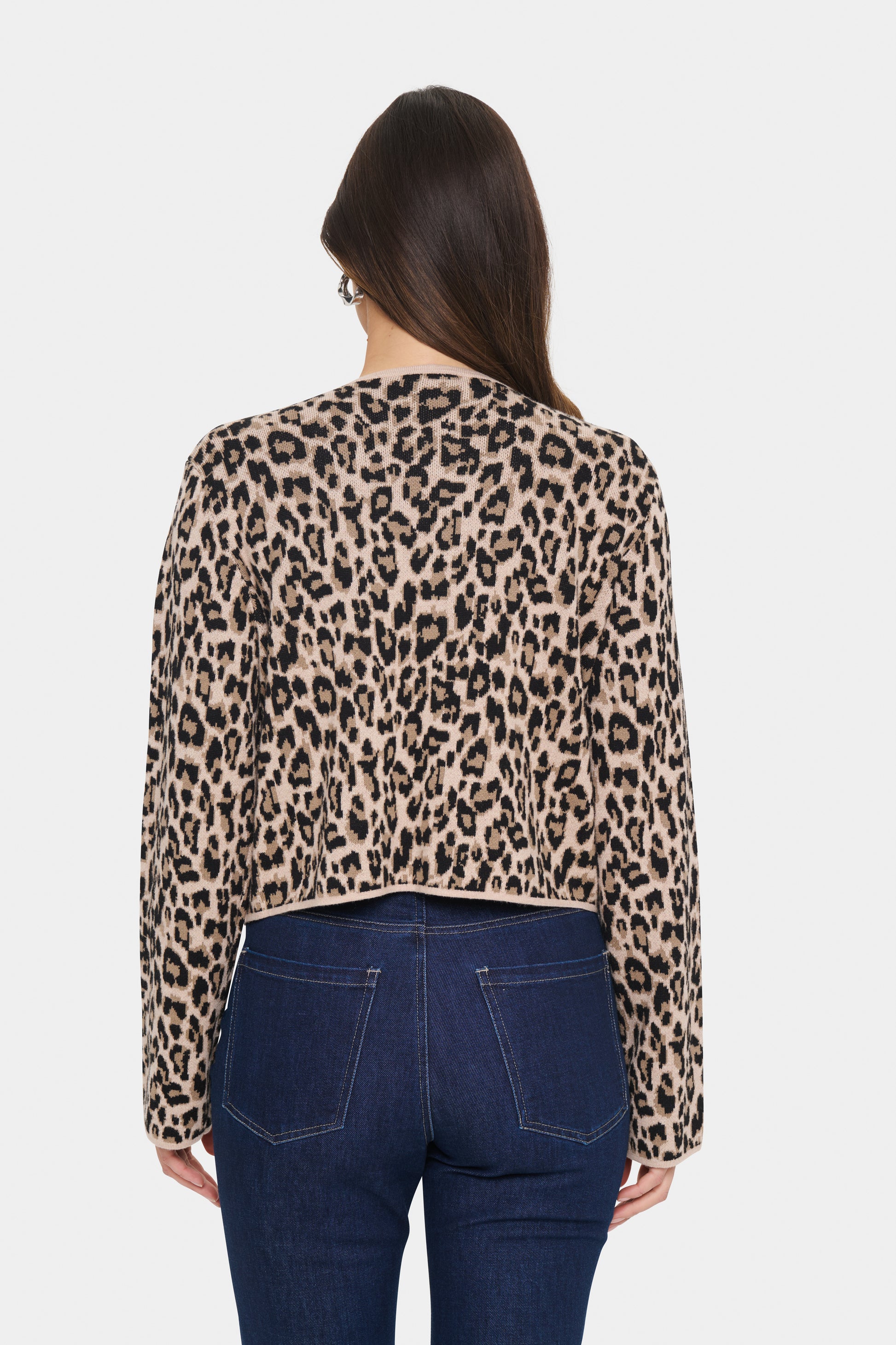 Saint Tropez Lydia Cardigan - Black Leopard