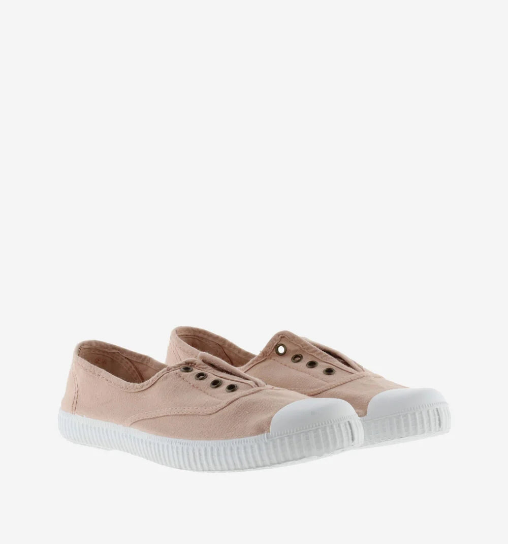 Victoria 1915 Inglesa DREC canvas elastic trainers for women made from recycled cotton with natural rubber sole