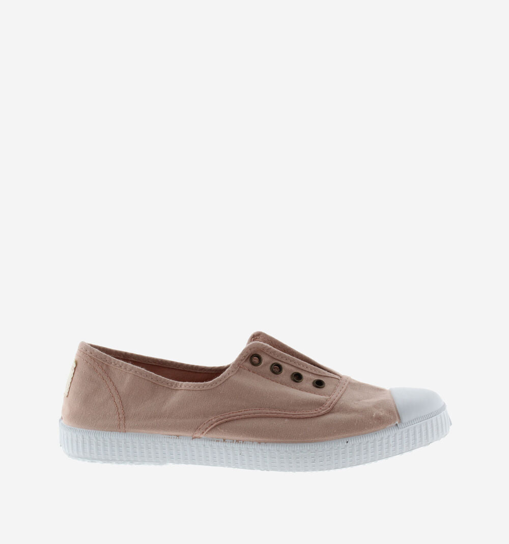 Victoria 1915 Inglesa DREC canvas elastic trainers for women made from recycled cotton with natural rubber sole