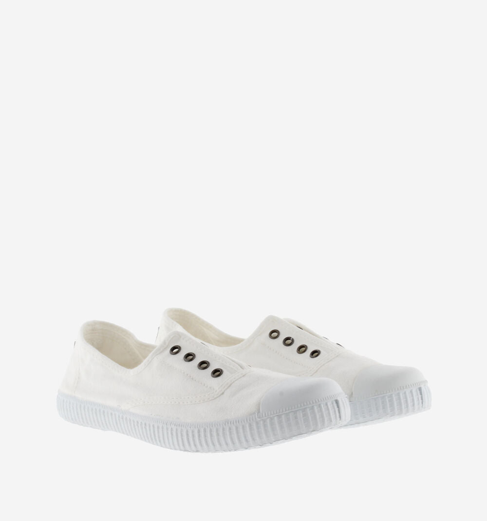 Victoria 1915 Inglesa DREC canvas elastic trainers for women made from recycled cotton with natural rubber sole