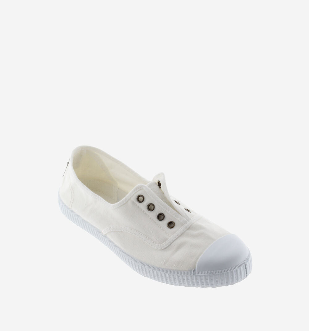 Victoria 1915 Inglesa DREC canvas elastic trainers for women made from recycled cotton with natural rubber sole
