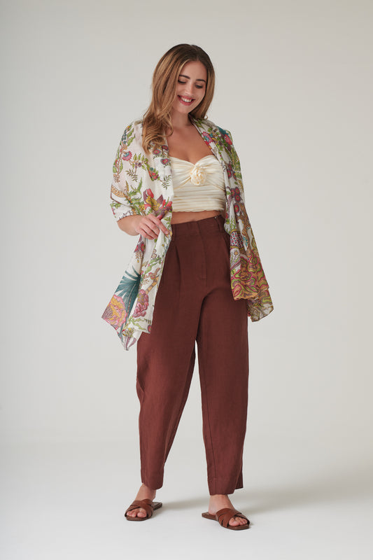 One Hundred Stars Boho Garden Scraf in Ecru