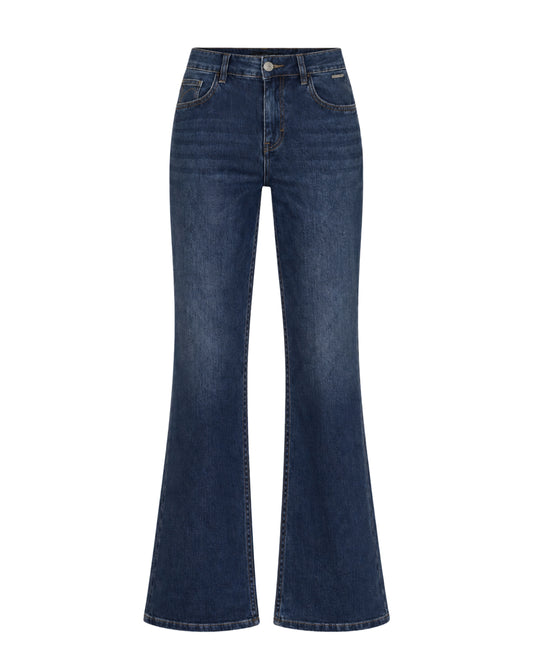 Red Button Brielle Flare Jeans in Dark Stone Used