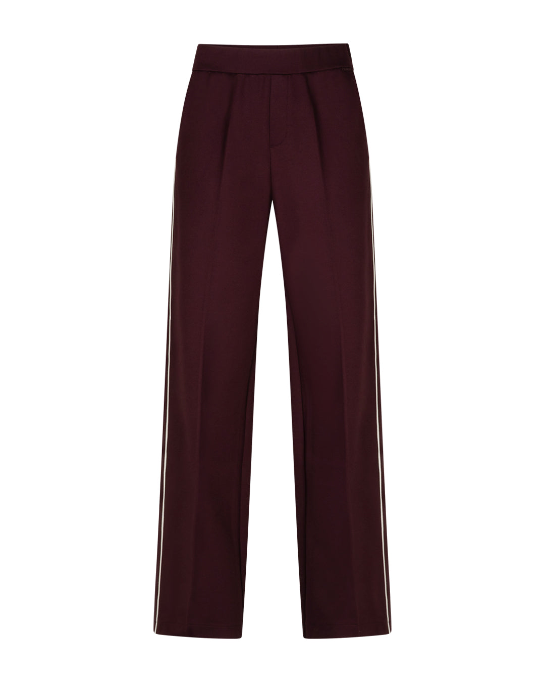 Red Button Colette Punta Piping Trouser in Burgundy with 31-inch leg
