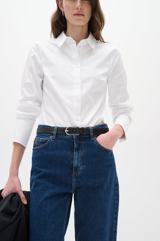 InWear Cally pure white shirt classic womens blouse
