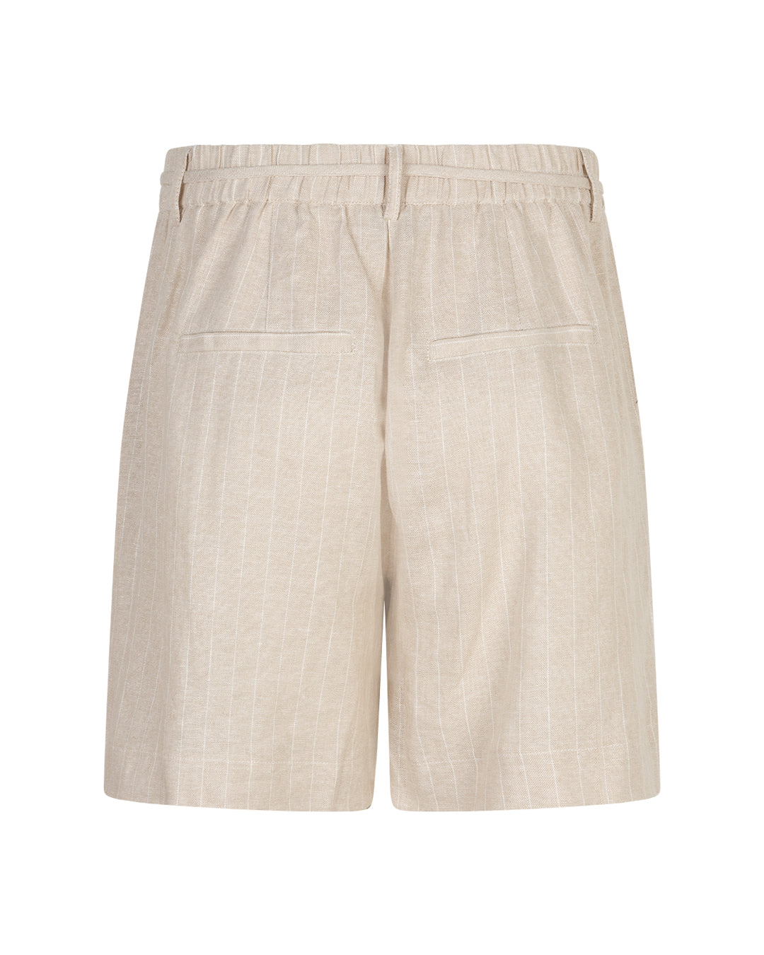 Red Button Cami Linen Shorts in Pebble Pinstripe womens summer shorts