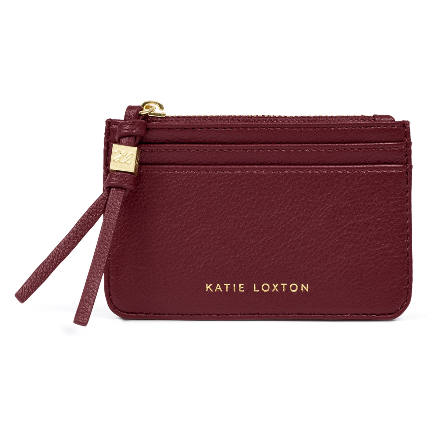 Katie Loxton Lottie Coin & Card Holder available in Black, Chocolate Leopard and Cherry.