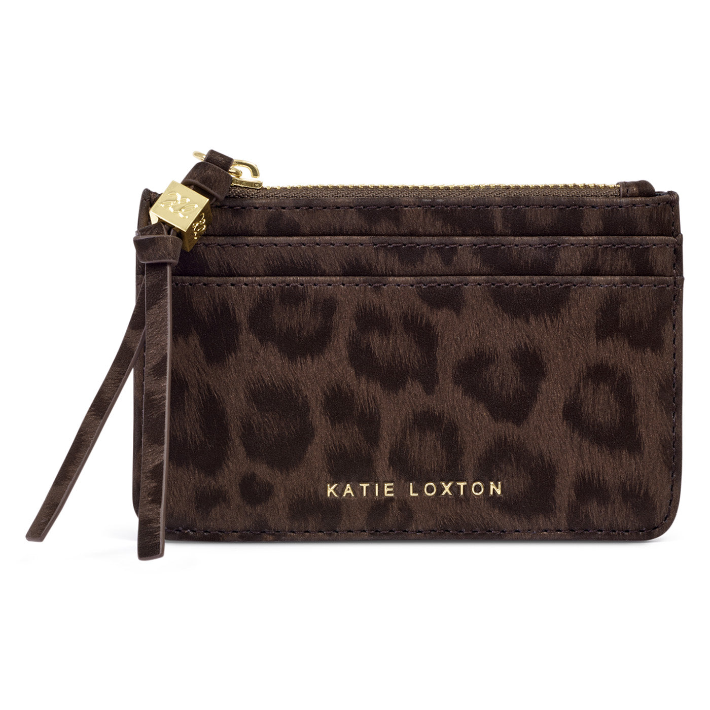 Katie Loxton Lottie Coin & Card Holder available in Black, Chocolate Leopard and Cherry.