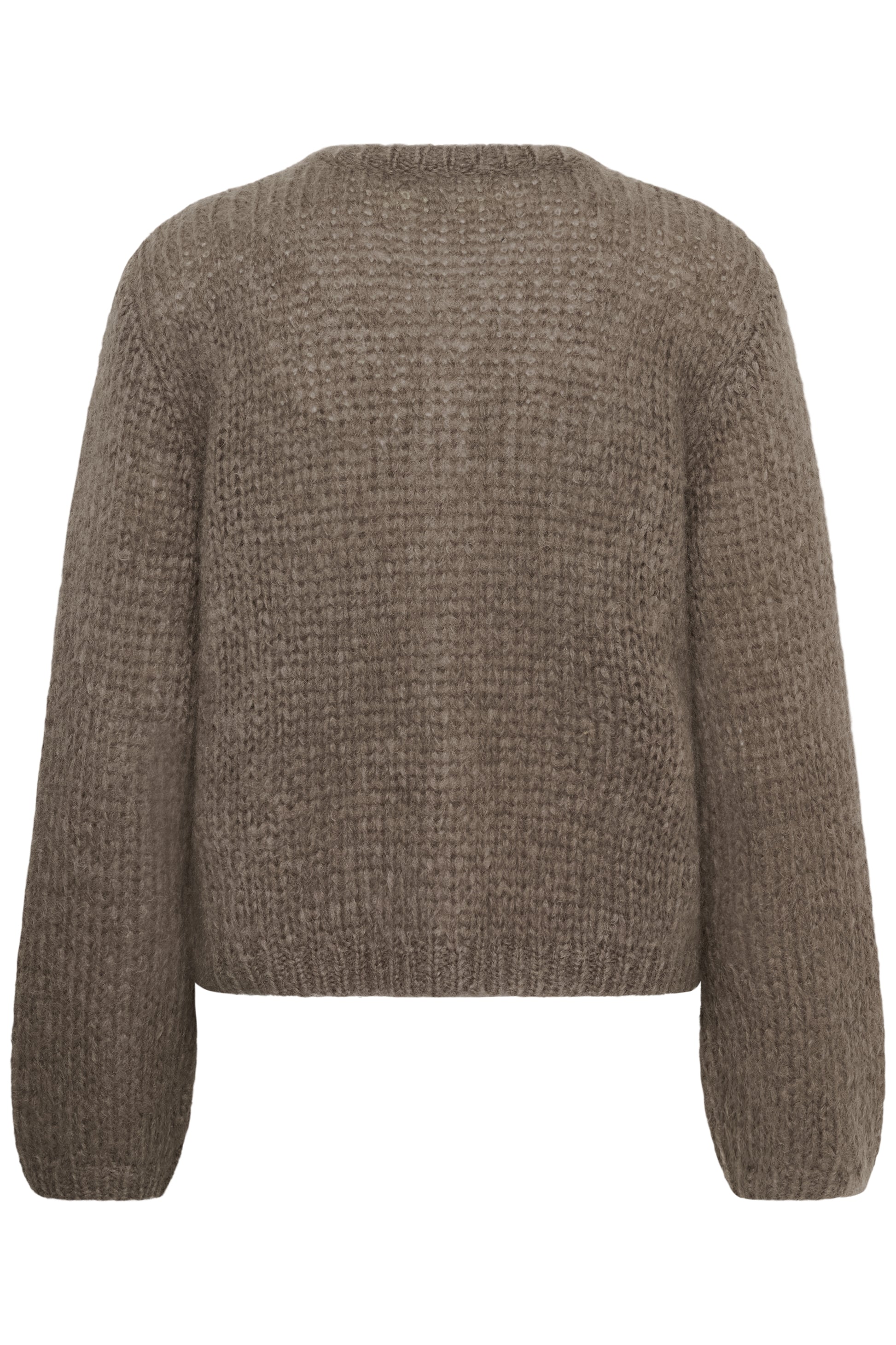 Inwear Jetra Mohair cardigan in a cinder brown colour