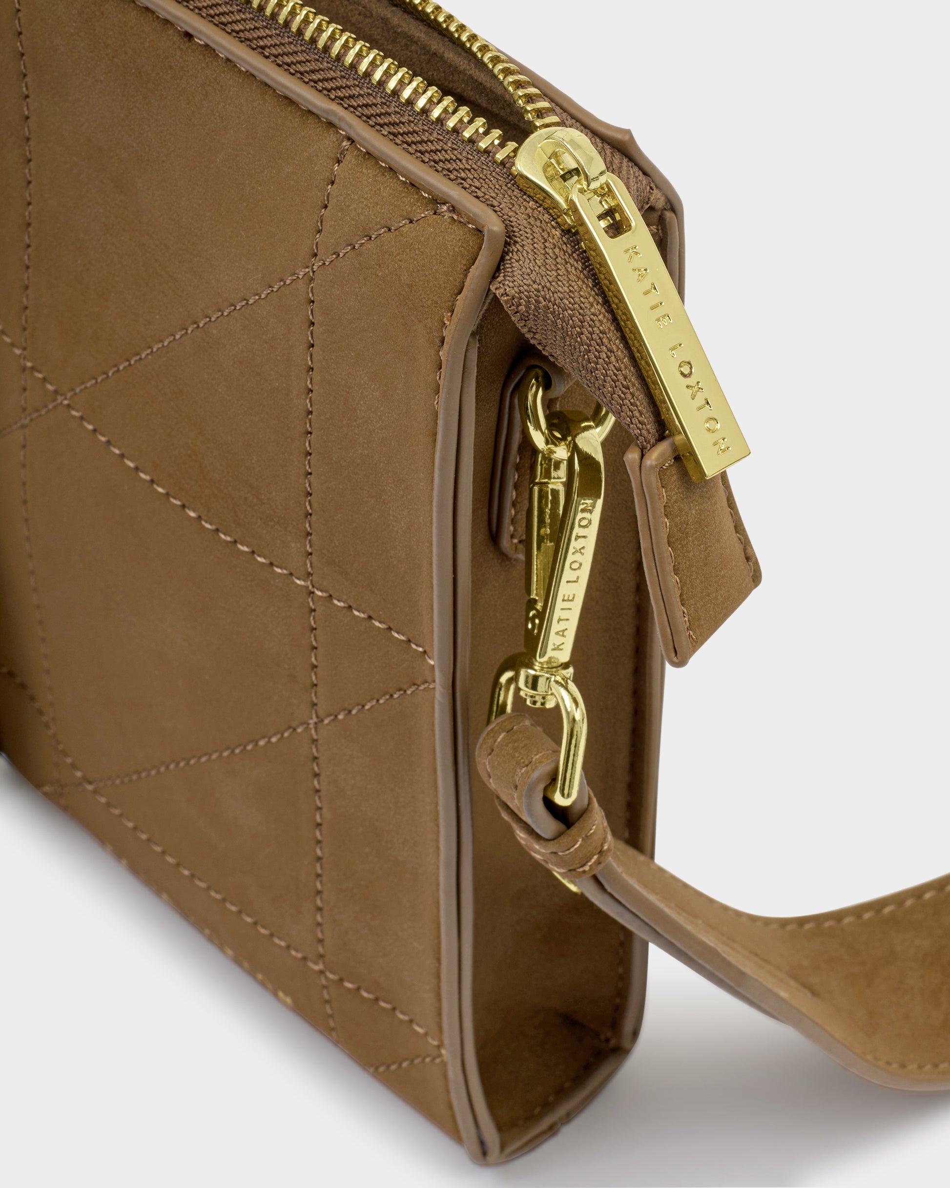 Avery Slim Cross body bag in caramel