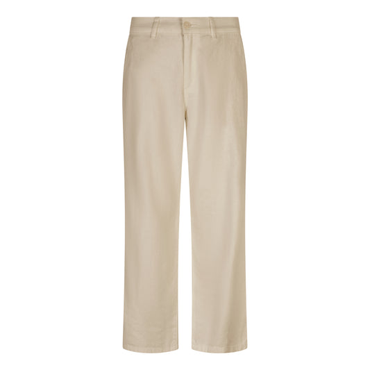 Red Button Conny Linen Trousers in Pebble womens neutral trousers