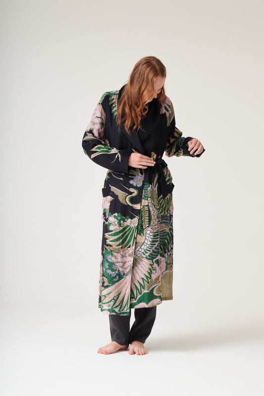 One Hundred Stars Emerald Crane Gown