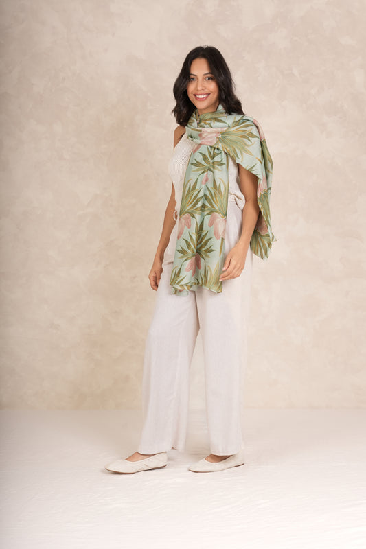 One Hundred Stars Scarf - Deco Bud Aqua