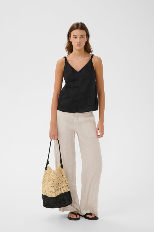 InWear Elinor Solina linen trousers in ecru tailored neutral summer trousers