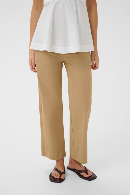 InWear Elvia Beige trousers on a model