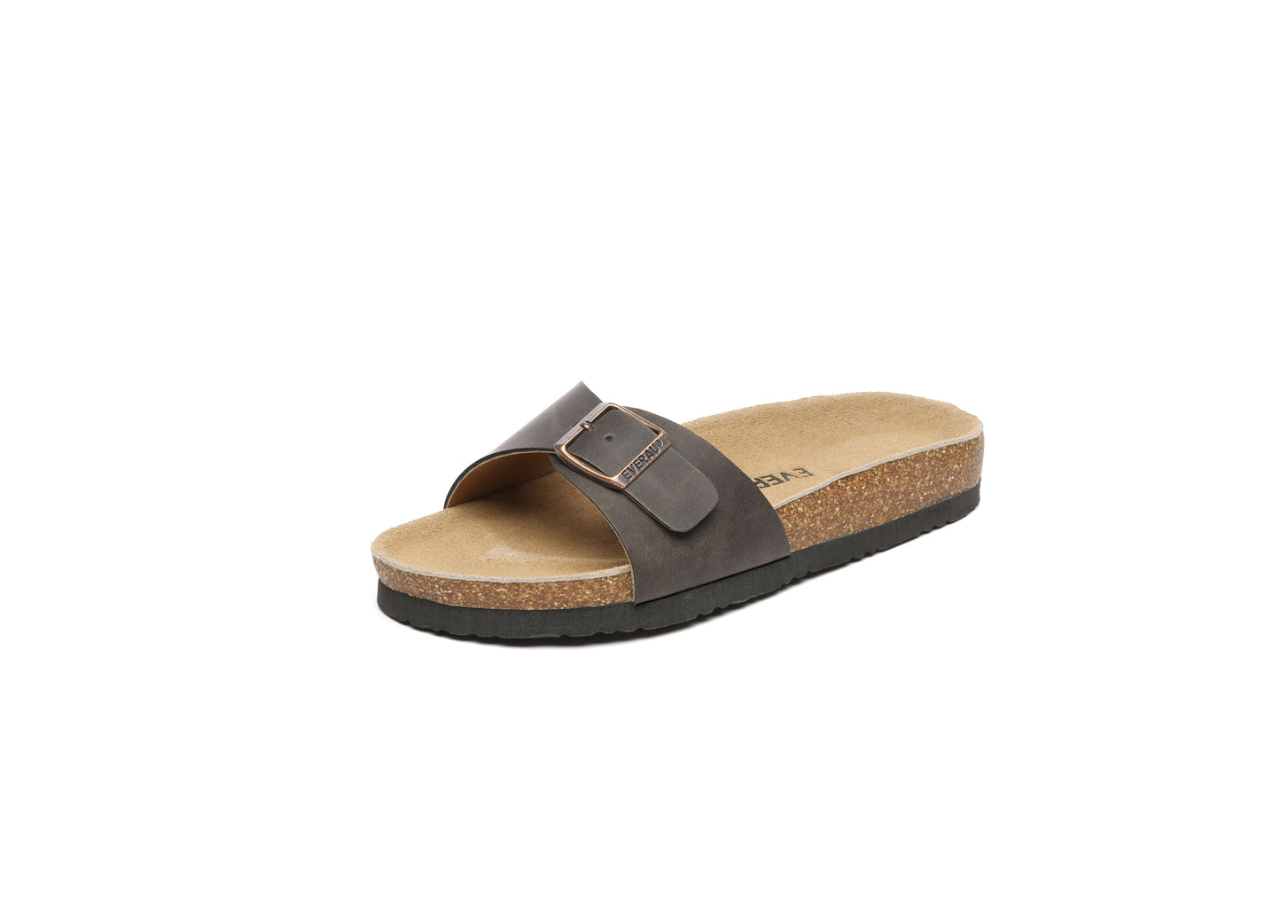 Everau Swan Leather Sandal in Brown