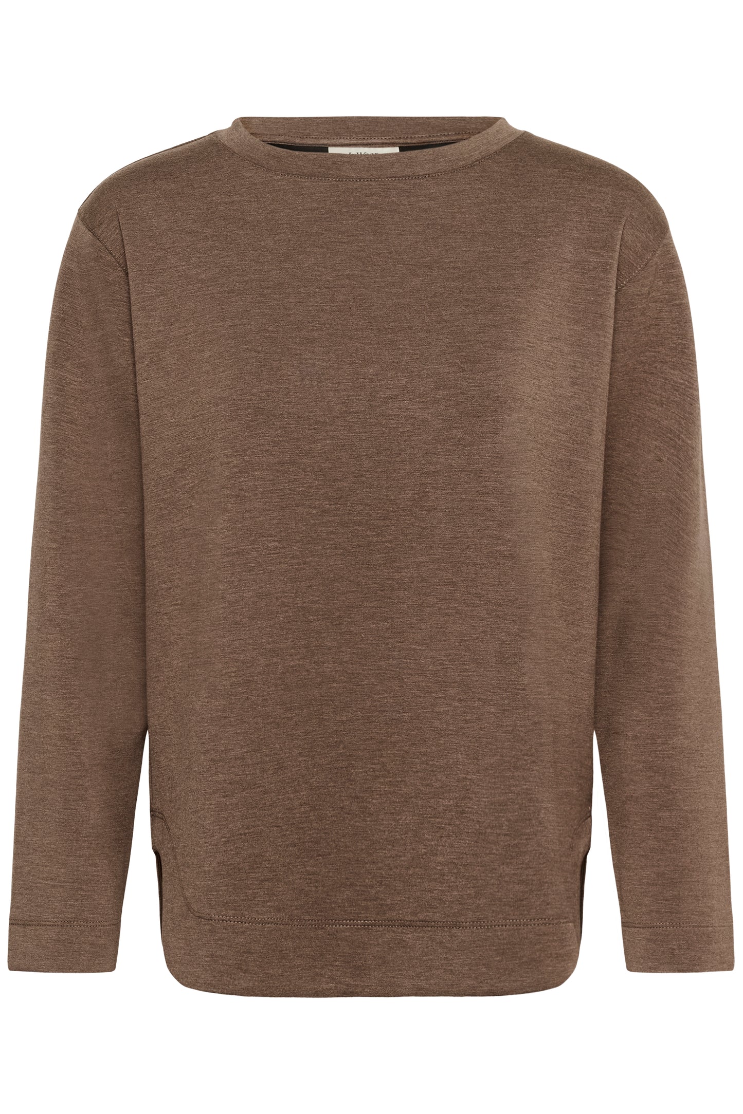 InWear Gincent Crewneck in Coffee Quartz with classic crew neckline